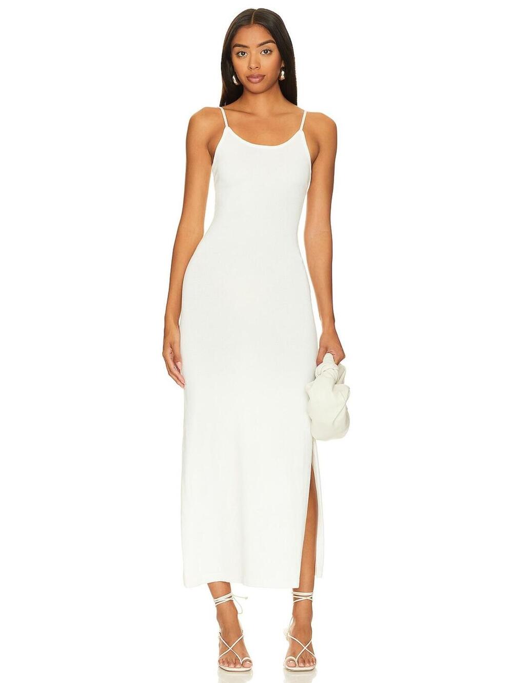 SNDYS Presely Dress in White